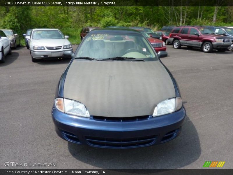 Indigo Blue Metallic / Graphite 2002 Chevrolet Cavalier LS Sedan