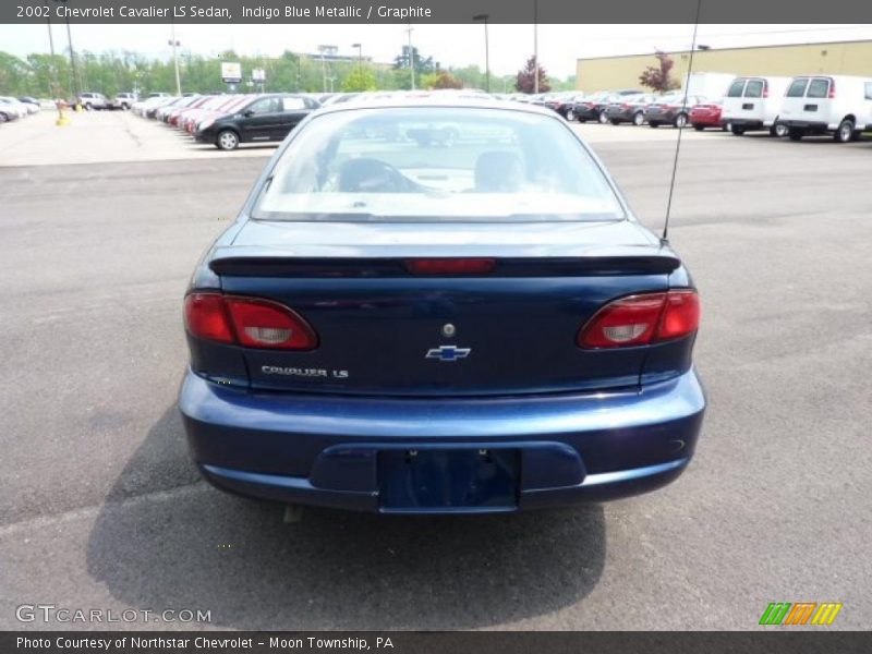 Indigo Blue Metallic / Graphite 2002 Chevrolet Cavalier LS Sedan