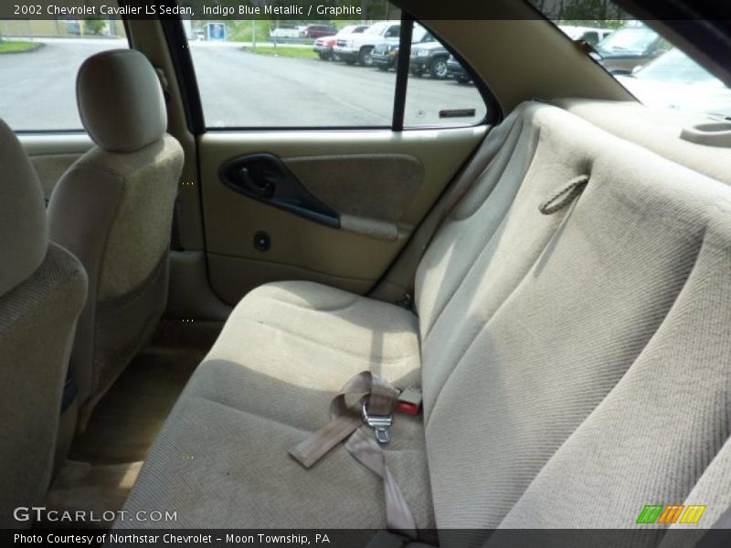 Indigo Blue Metallic / Graphite 2002 Chevrolet Cavalier LS Sedan