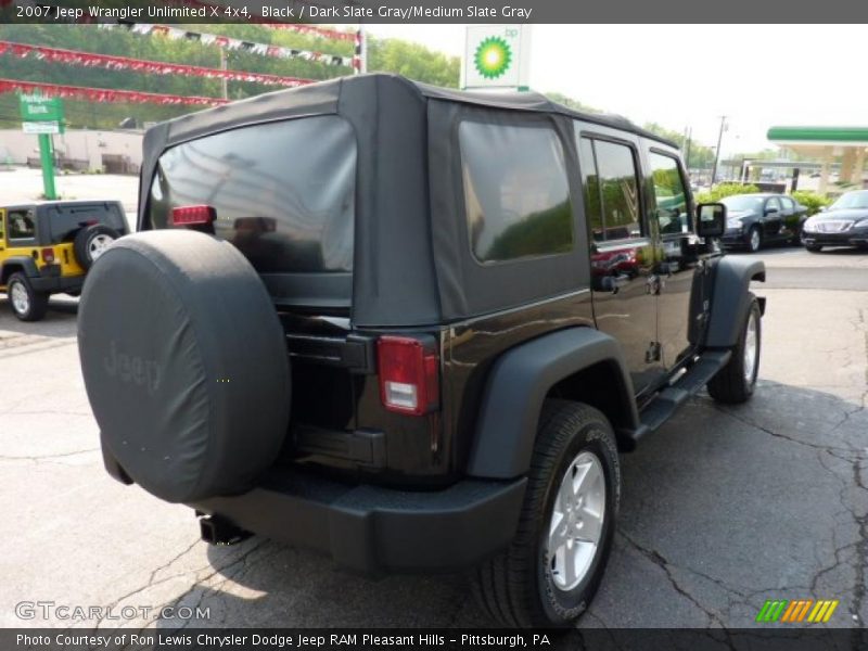 Black / Dark Slate Gray/Medium Slate Gray 2007 Jeep Wrangler Unlimited X 4x4