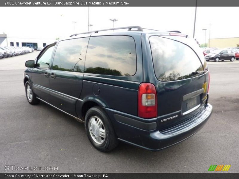 Dark Sapphire Blue Metallic / Medium Gray 2001 Chevrolet Venture LS