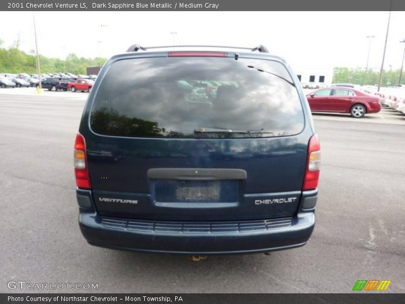 Dark Sapphire Blue Metallic / Medium Gray 2001 Chevrolet Venture LS