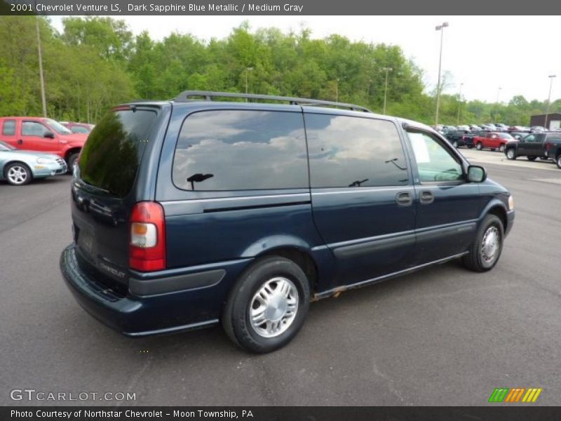 Dark Sapphire Blue Metallic / Medium Gray 2001 Chevrolet Venture LS