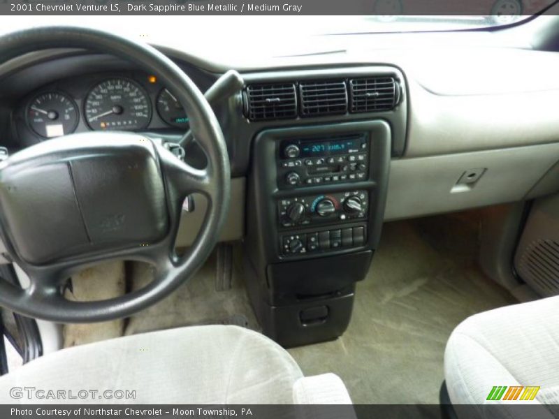 Dark Sapphire Blue Metallic / Medium Gray 2001 Chevrolet Venture LS
