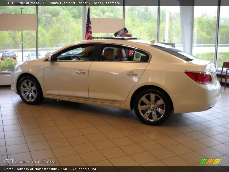 White Diamond Tricoat / Cocoa/Cashmere 2011 Buick LaCrosse CXS