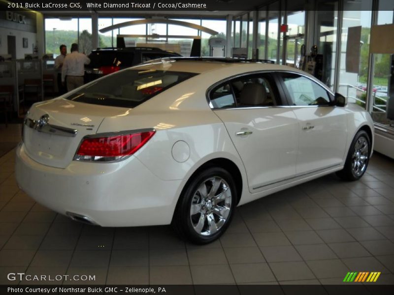 White Diamond Tricoat / Cocoa/Cashmere 2011 Buick LaCrosse CXS