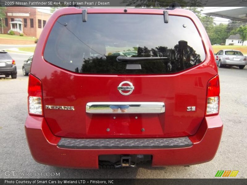 Red Brawn Pearl / Desert 2005 Nissan Pathfinder SE 4x4