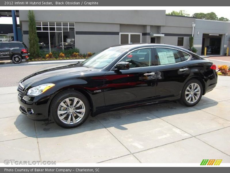 Black Obsidian / Graphite 2012 Infiniti M Hybrid Sedan