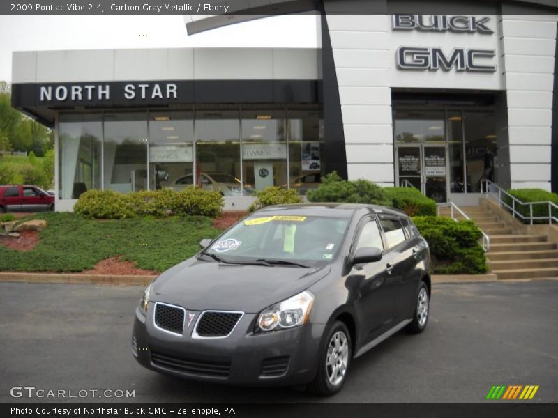 Carbon Gray Metallic / Ebony 2009 Pontiac Vibe 2.4