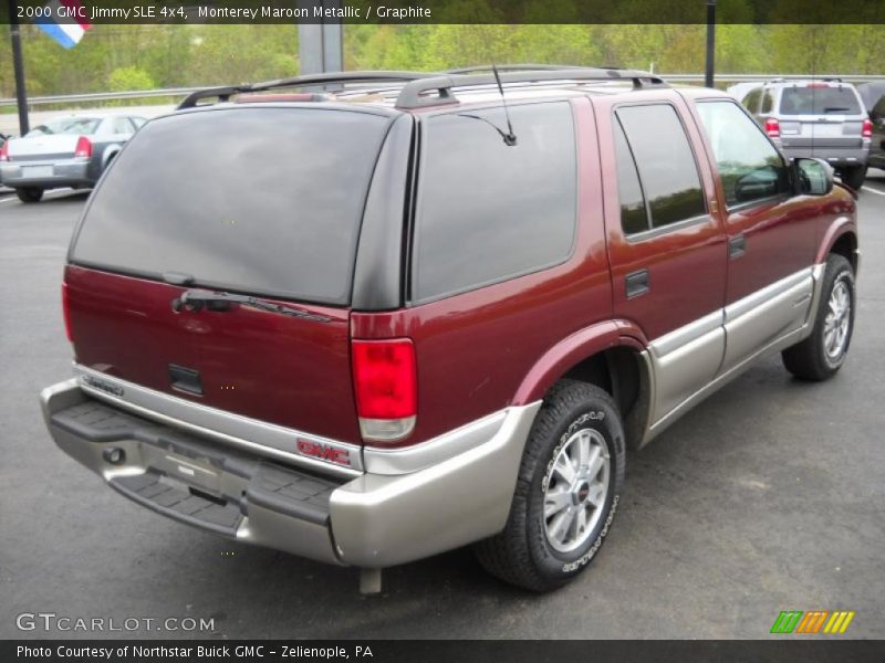 Monterey Maroon Metallic / Graphite 2000 GMC Jimmy SLE 4x4