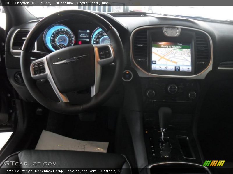 Brilliant Black Crystal Pearl / Black 2011 Chrysler 300 Limited