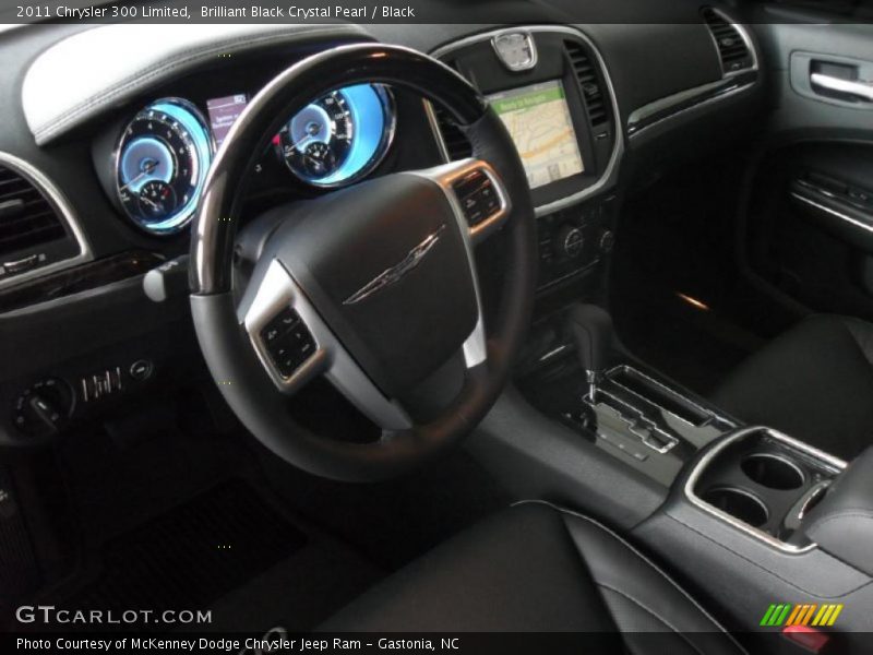 Brilliant Black Crystal Pearl / Black 2011 Chrysler 300 Limited