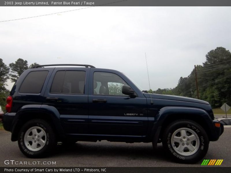 Patriot Blue Pearl / Taupe 2003 Jeep Liberty Limited