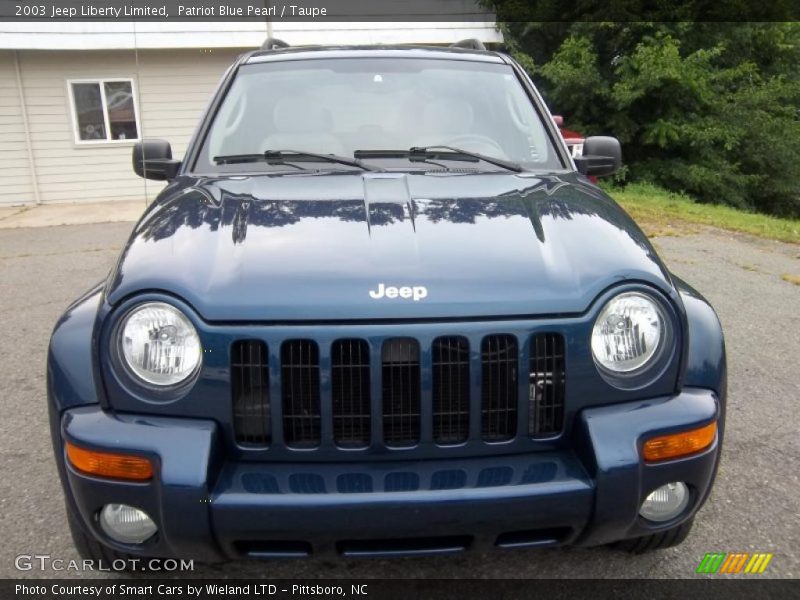 Patriot Blue Pearl / Taupe 2003 Jeep Liberty Limited