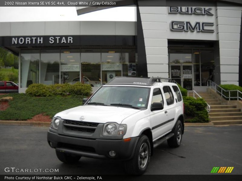 Cloud White / Gray Celadon 2002 Nissan Xterra SE V6 SC 4x4