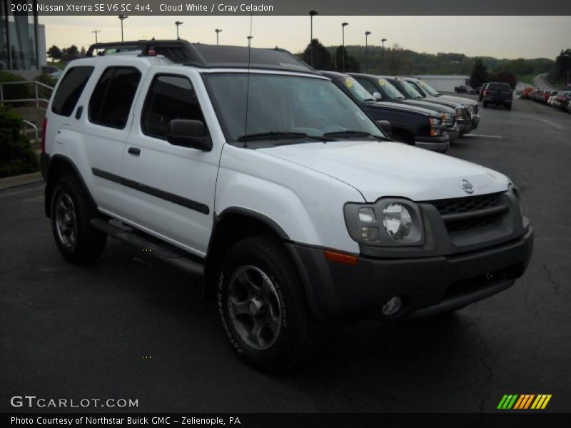 Cloud White / Gray Celadon 2002 Nissan Xterra SE V6 SC 4x4