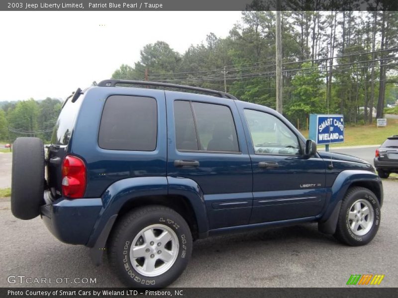 Patriot Blue Pearl / Taupe 2003 Jeep Liberty Limited