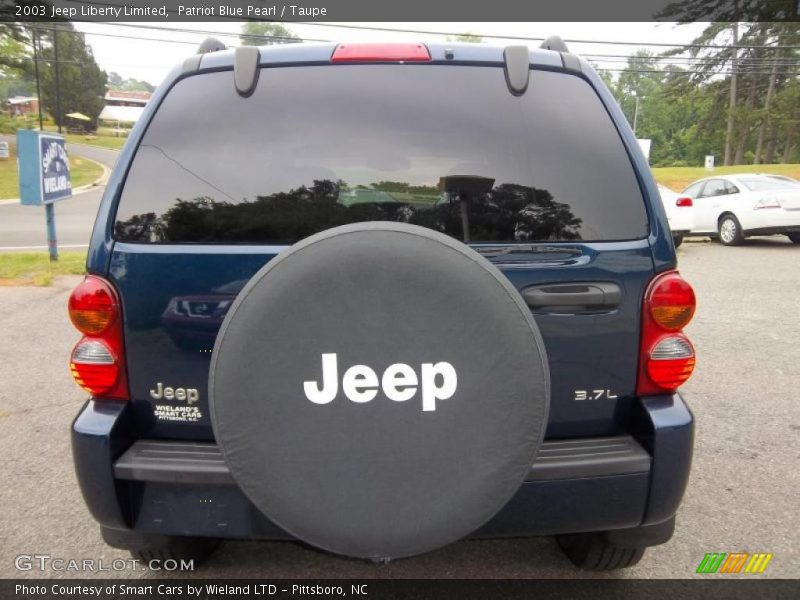 Patriot Blue Pearl / Taupe 2003 Jeep Liberty Limited