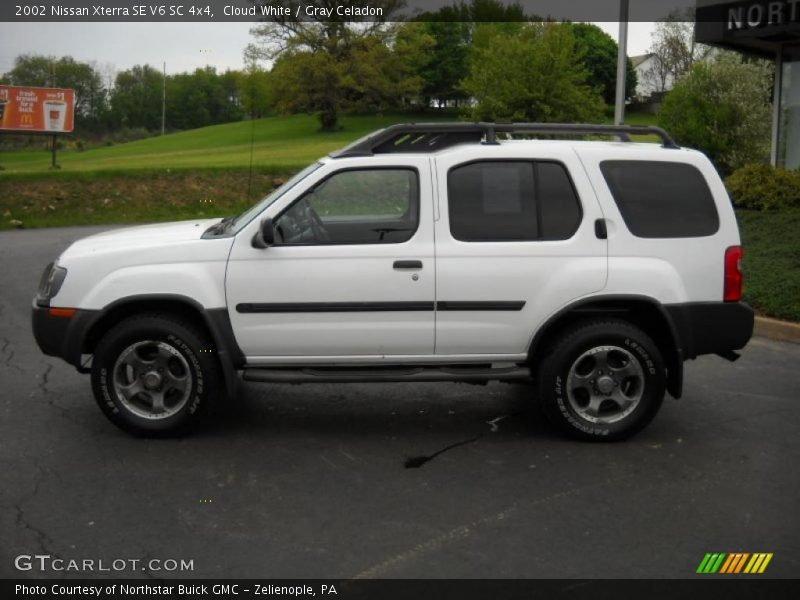 Cloud White / Gray Celadon 2002 Nissan Xterra SE V6 SC 4x4