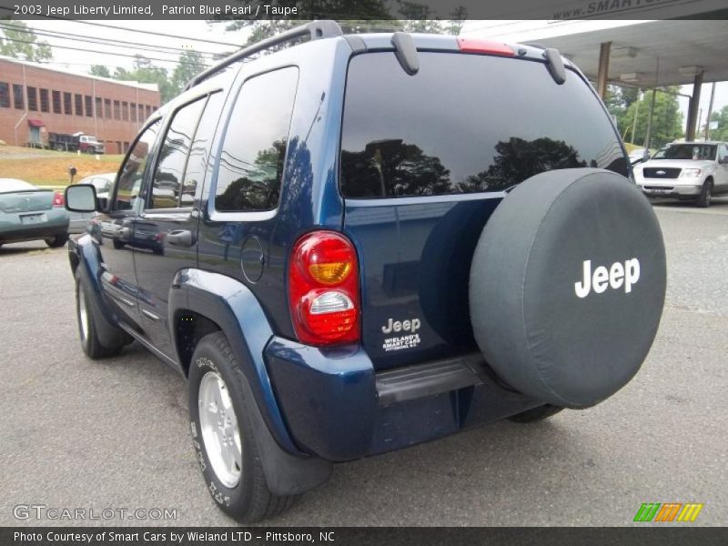 Patriot Blue Pearl / Taupe 2003 Jeep Liberty Limited