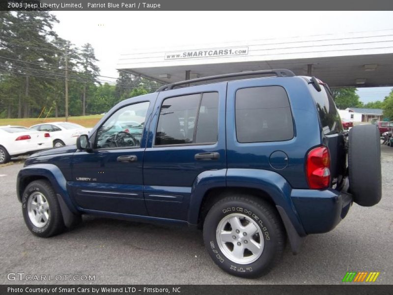 Patriot Blue Pearl / Taupe 2003 Jeep Liberty Limited
