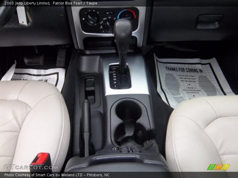 Patriot Blue Pearl / Taupe 2003 Jeep Liberty Limited