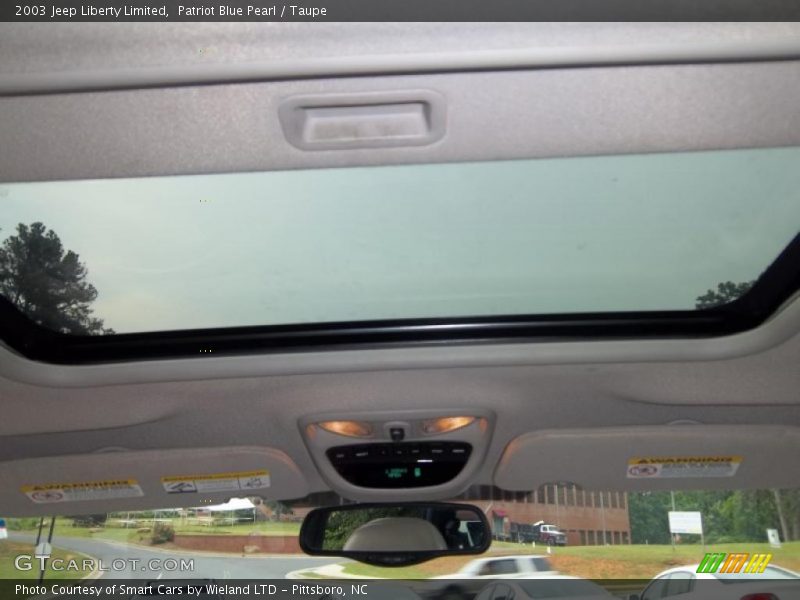 Patriot Blue Pearl / Taupe 2003 Jeep Liberty Limited
