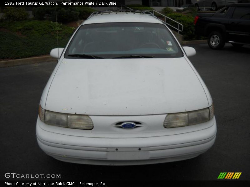 Performance White / Dark Blue 1993 Ford Taurus GL Wagon