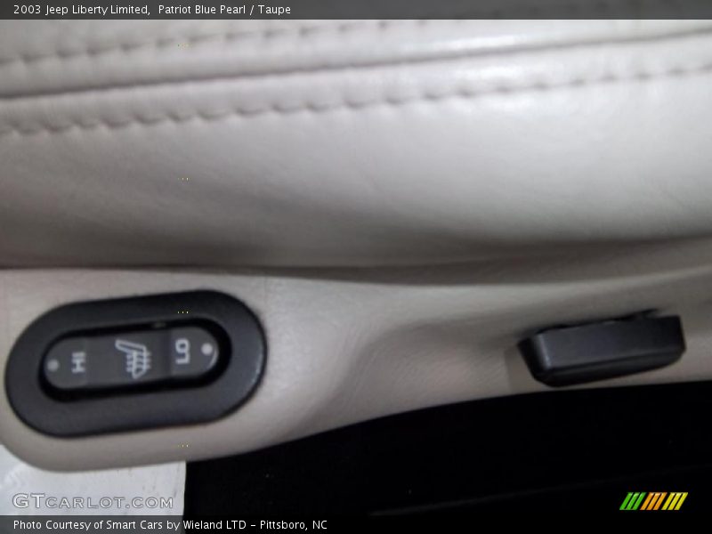 Patriot Blue Pearl / Taupe 2003 Jeep Liberty Limited