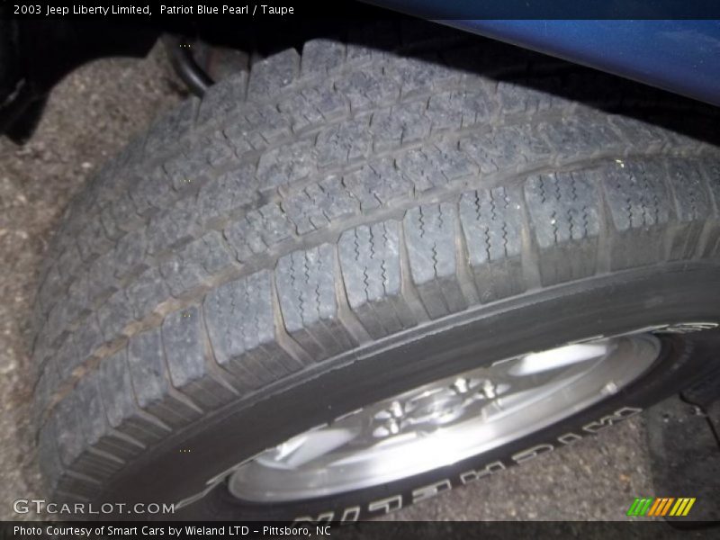 Patriot Blue Pearl / Taupe 2003 Jeep Liberty Limited
