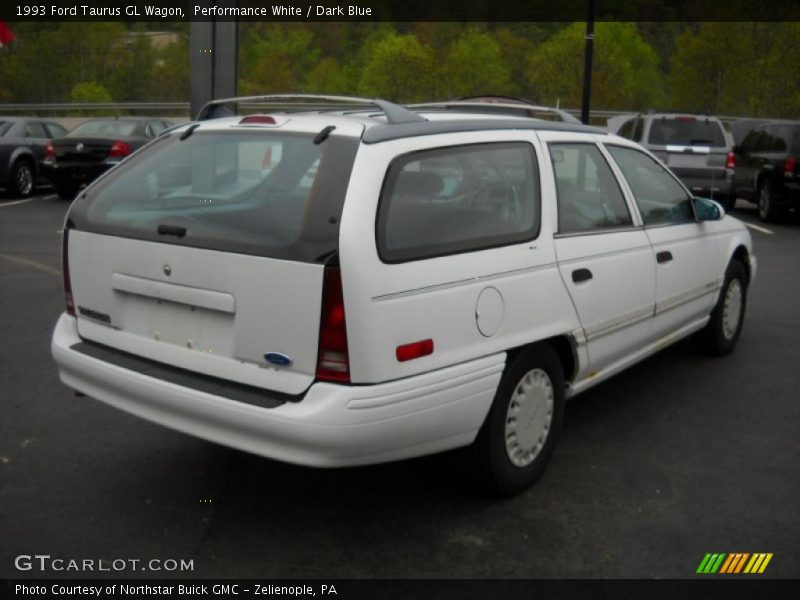 Performance White / Dark Blue 1993 Ford Taurus GL Wagon
