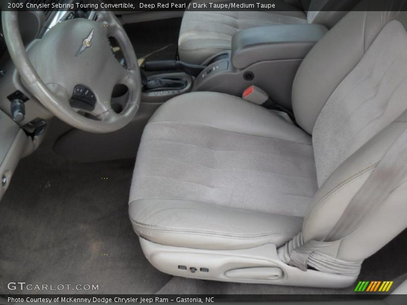 Deep Red Pearl / Dark Taupe/Medium Taupe 2005 Chrysler Sebring Touring Convertible