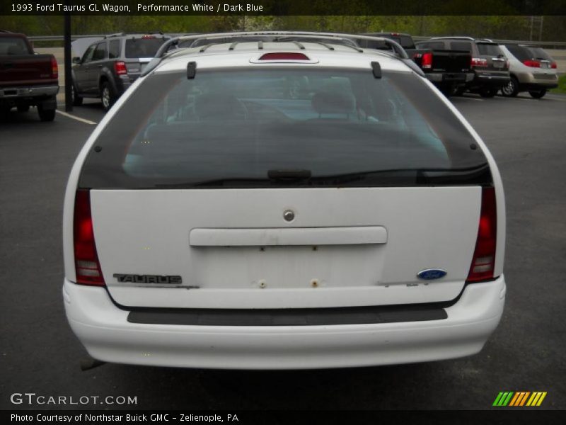 Performance White / Dark Blue 1993 Ford Taurus GL Wagon