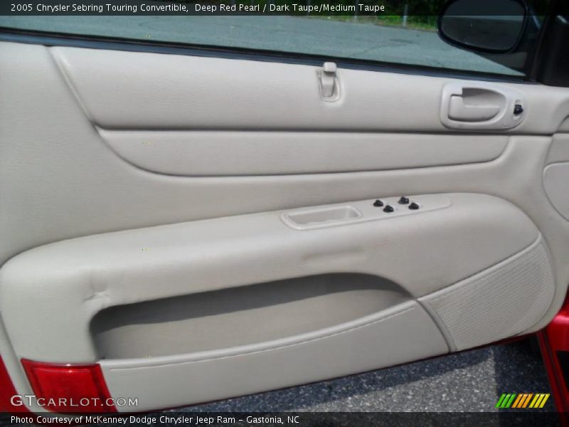 Deep Red Pearl / Dark Taupe/Medium Taupe 2005 Chrysler Sebring Touring Convertible