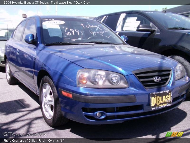 Tidal Wave Blue / Dark Gray 2004 Hyundai Elantra GT Sedan