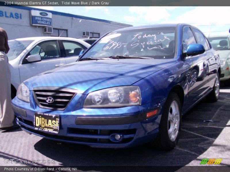 Tidal Wave Blue / Dark Gray 2004 Hyundai Elantra GT Sedan