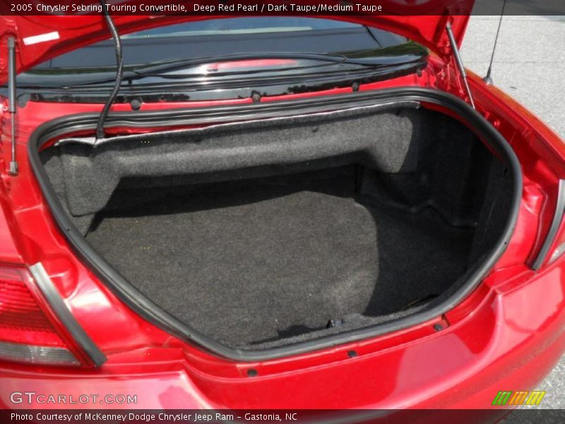 Deep Red Pearl / Dark Taupe/Medium Taupe 2005 Chrysler Sebring Touring Convertible