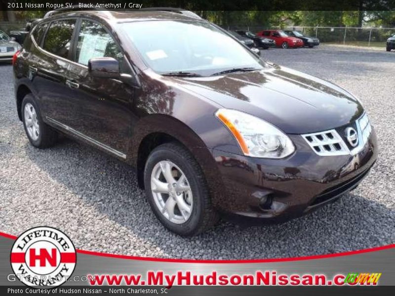 Black Amethyst / Gray 2011 Nissan Rogue SV
