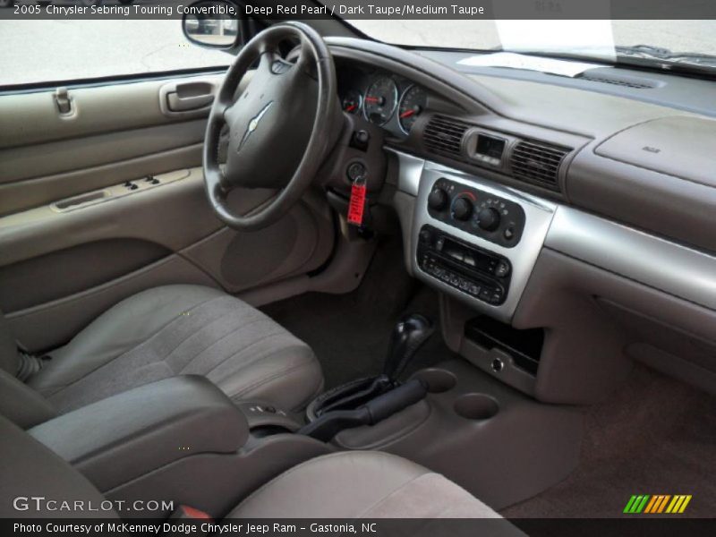 Deep Red Pearl / Dark Taupe/Medium Taupe 2005 Chrysler Sebring Touring Convertible