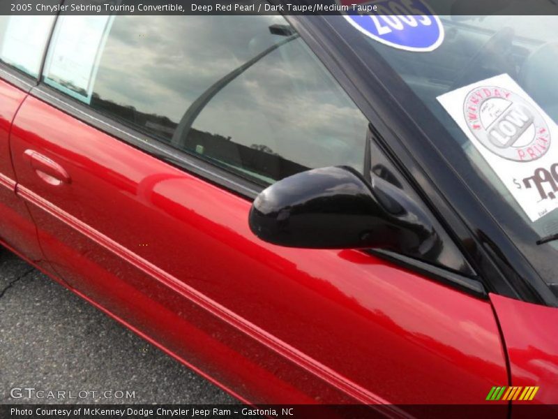 Deep Red Pearl / Dark Taupe/Medium Taupe 2005 Chrysler Sebring Touring Convertible