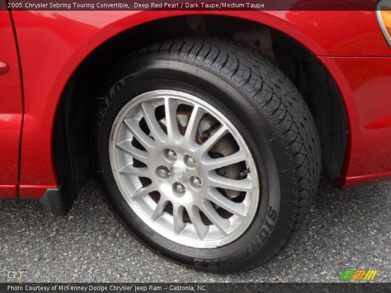 Deep Red Pearl / Dark Taupe/Medium Taupe 2005 Chrysler Sebring Touring Convertible