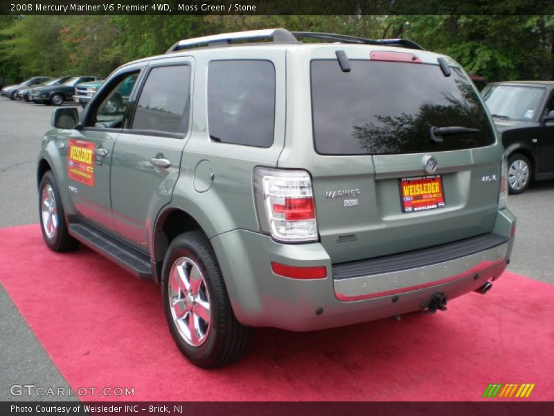 Moss Green / Stone 2008 Mercury Mariner V6 Premier 4WD