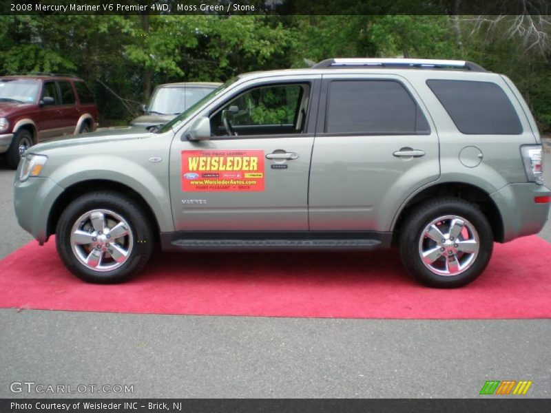 Moss Green / Stone 2008 Mercury Mariner V6 Premier 4WD