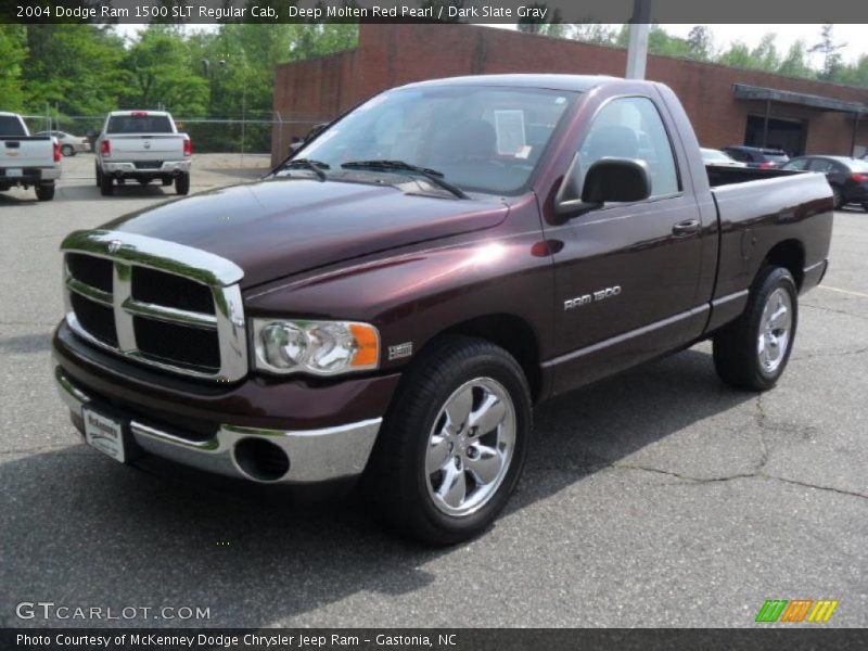 Deep Molten Red Pearl / Dark Slate Gray 2004 Dodge Ram 1500 SLT Regular Cab
