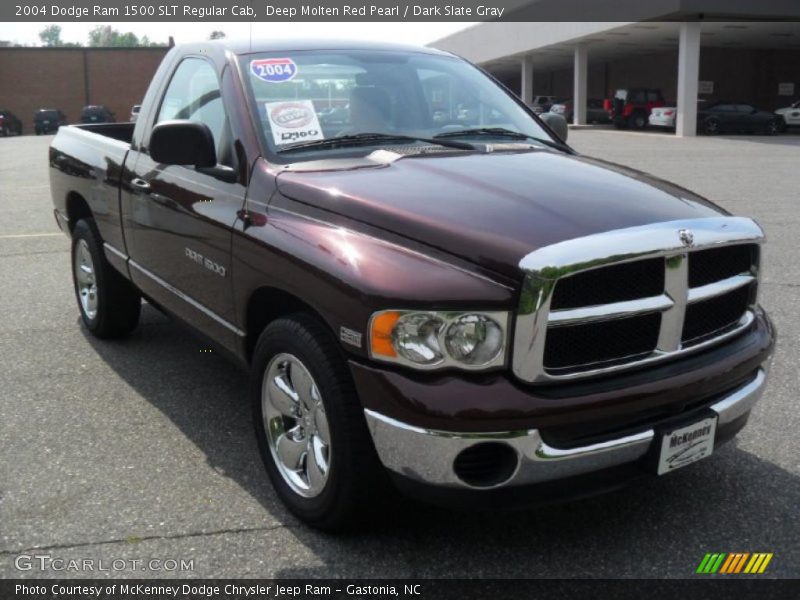 Deep Molten Red Pearl / Dark Slate Gray 2004 Dodge Ram 1500 SLT Regular Cab