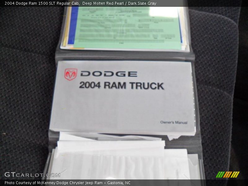 Deep Molten Red Pearl / Dark Slate Gray 2004 Dodge Ram 1500 SLT Regular Cab