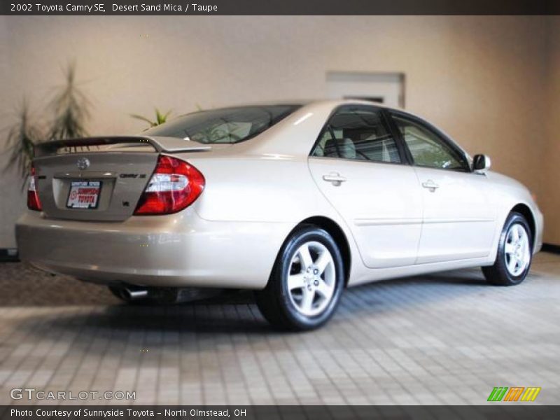 Desert Sand Mica / Taupe 2002 Toyota Camry SE
