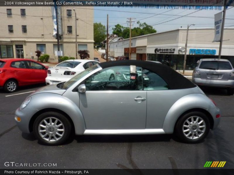 Reflex Silver Metallic / Black 2004 Volkswagen New Beetle GLS Convertible