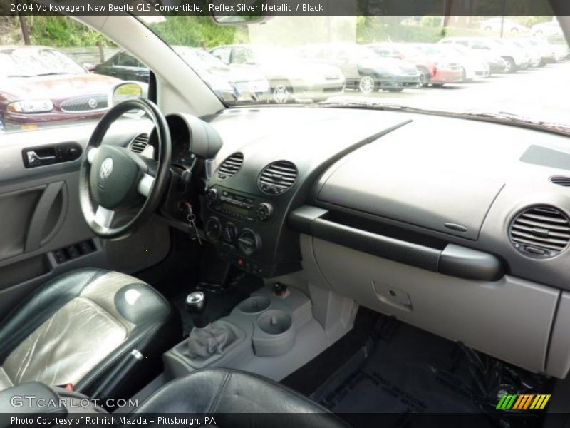 Reflex Silver Metallic / Black 2004 Volkswagen New Beetle GLS Convertible