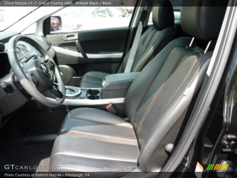 Brilliant Black / Black 2008 Mazda CX-7 Grand Touring AWD